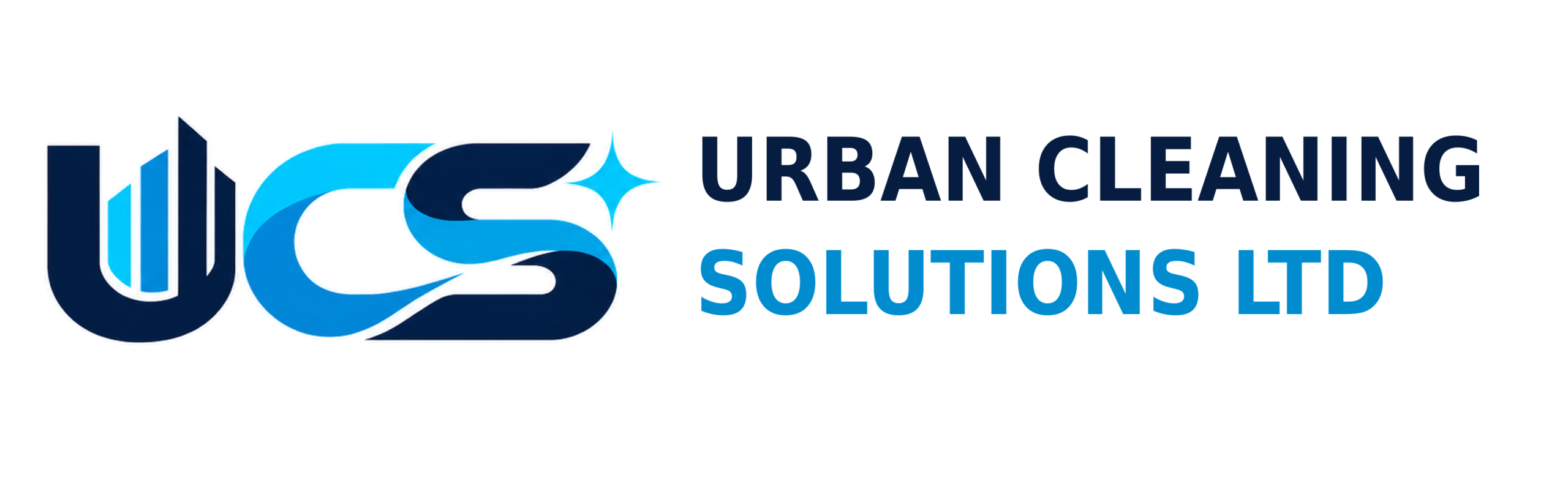 Urban Cleaning Solutions Ltd logo featuring the blue UCS monogram
